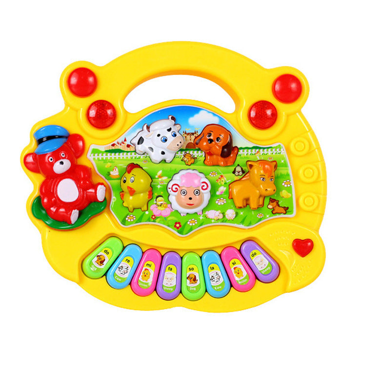 Cartoon Animal Farm Musical Piano Baby Enlightenment Early Education Educational Electronic Piano Toy Children's Toy Electronic Piano