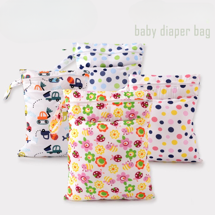 Dulaiduwan maternal and child supplies washable baby stroller diaper storage hanging waterproof bag baby diaper bag for going out