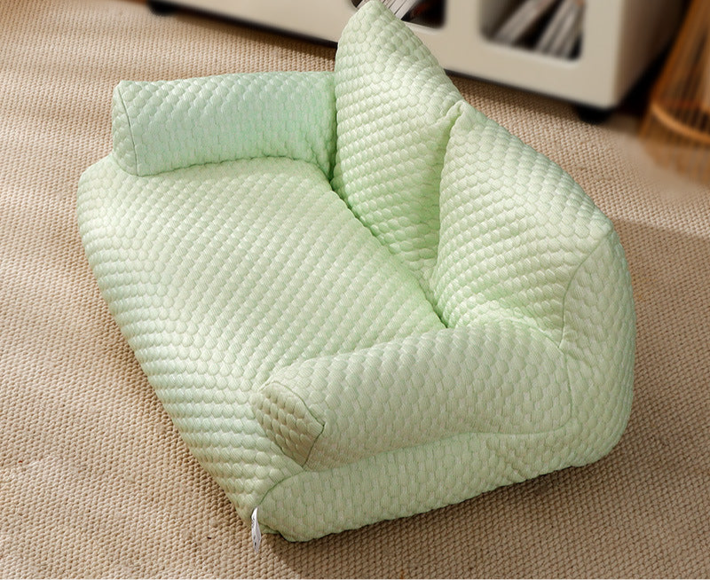 Pet sofa wholesale four seasons universal detachable and washable cat bed dog kennel waterproof breathable ice silk pet supplies cat bed