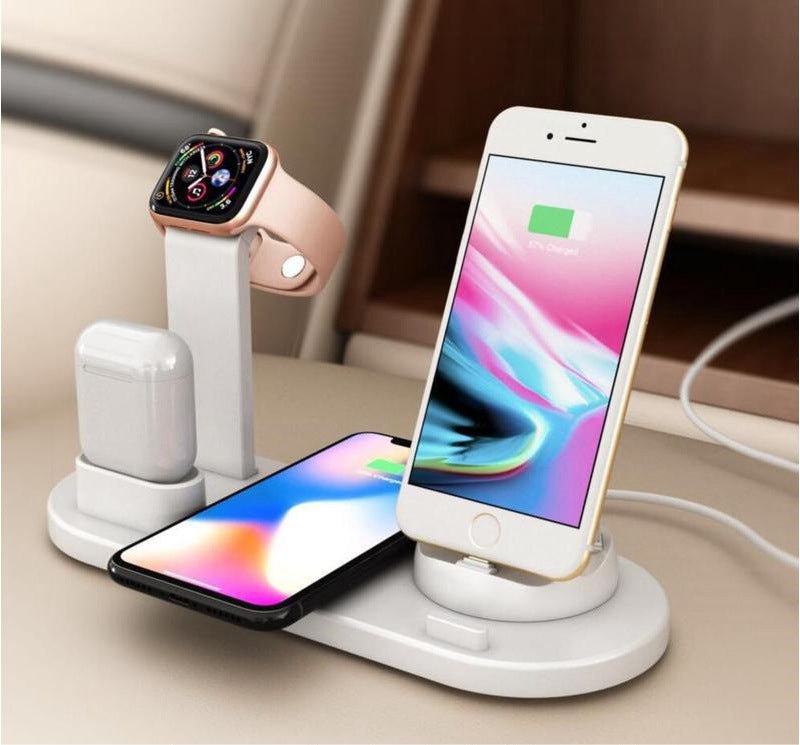 Wireless charging base iWatch three-in-one bracket for Apple mobile phone headset Watch 10W wireless charging