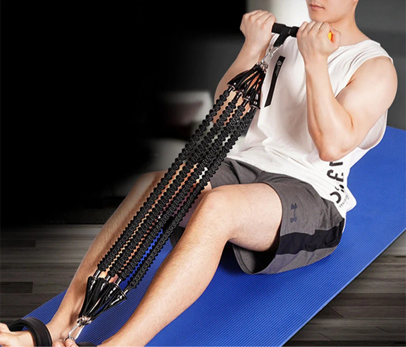 Multifunctional pull rope set pedal puller latex anti-break puller pull rope four-tube puller