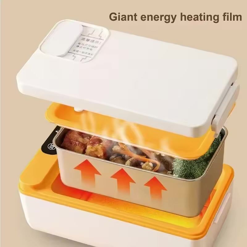 Insulated electric lunch box 304 stainless steel rechargeable lunch box portable office worker insulation rechargeable insulation box