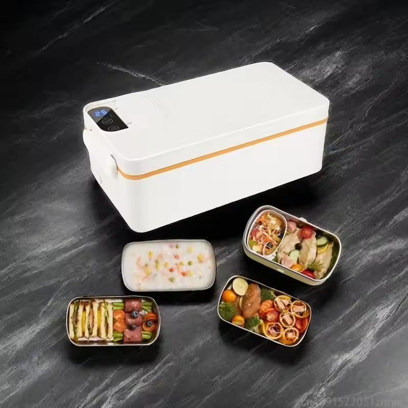 Insulated electric lunch box 304 stainless steel rechargeable lunch box portable office worker insulation rechargeable insulation box