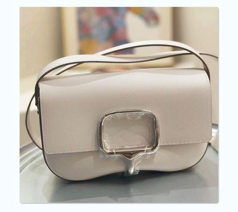 Cross-border hot selling 2025 new style all-match high-end light luxury genuine leather women's bag shoulder crossbody saddle bag women