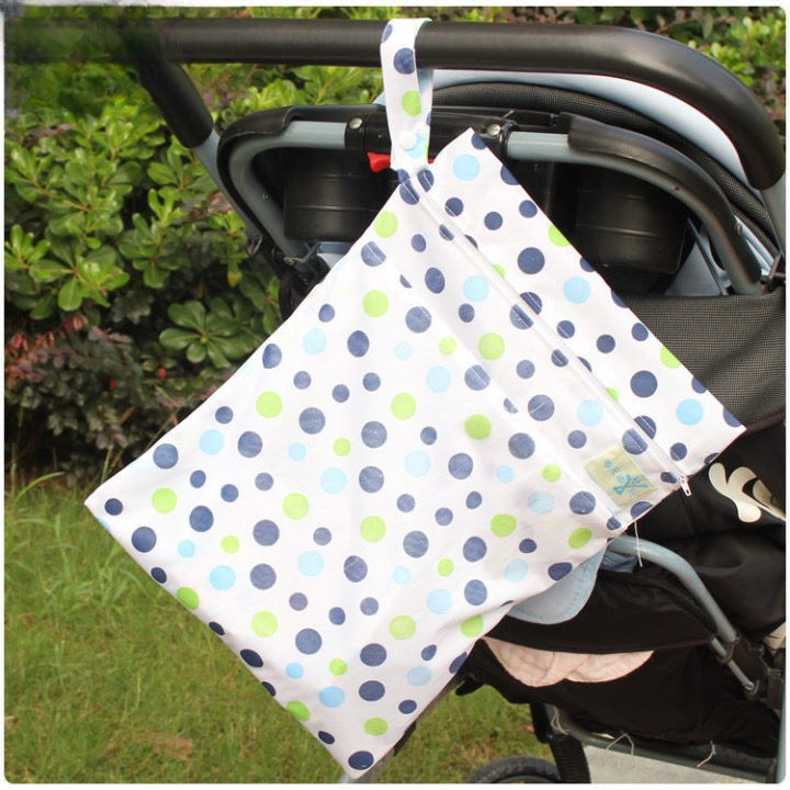 Dulaiduwan maternal and child supplies washable baby stroller diaper storage hanging waterproof bag baby diaper bag for going out