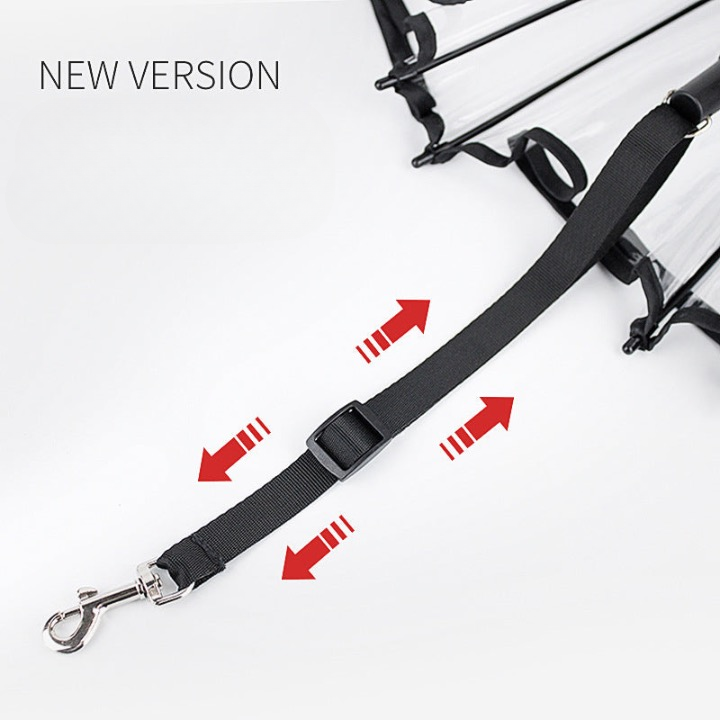 Transparent Pet Umbrella Dog C-shaped Umbrella Pet Products Factory Direct Sales Adjustable Rainy Day Dog Walking Leash