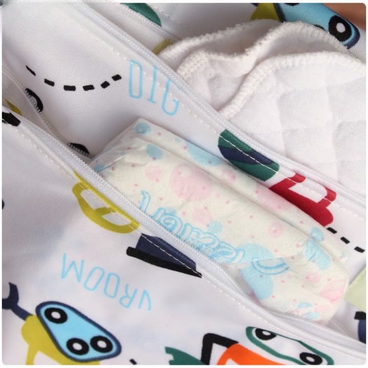 Dulaiduwan maternal and child supplies washable baby stroller diaper storage hanging waterproof bag baby diaper bag for going out