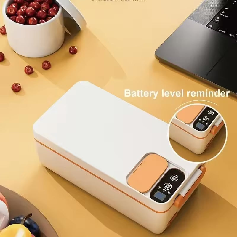 Insulated electric lunch box 304 stainless steel rechargeable lunch box portable office worker insulation rechargeable insulation box