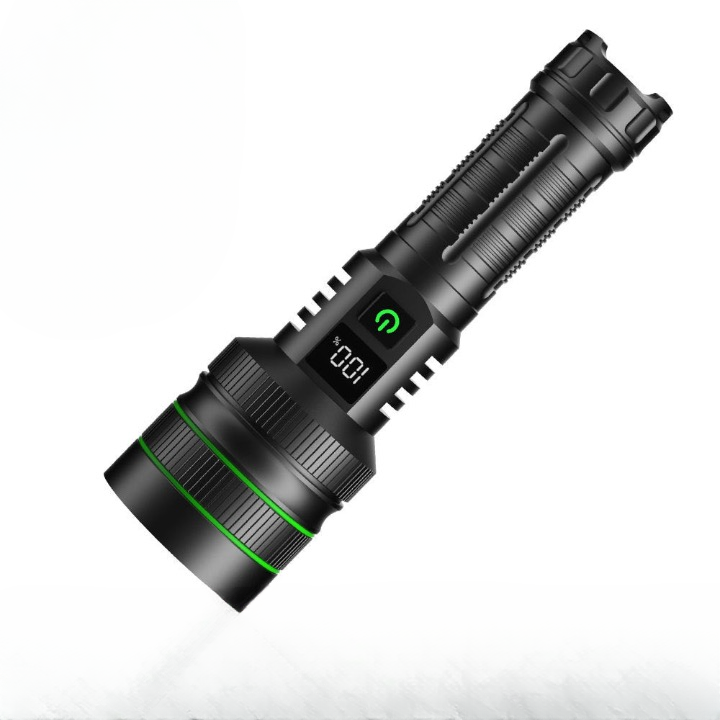 Cross-border hot product 60W white laser kilometer long-range rechargeable flashlight high-power multi-function zoom flashlight outdoor
