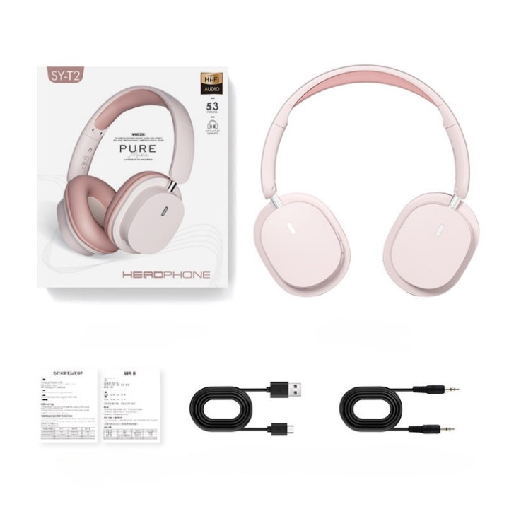 New Head-mounted Noise Cancelling Bluetooth Headset Wireless Gaming Headset Ultra-Long Battery Life Mobile Headset Manufacturer Wholesale