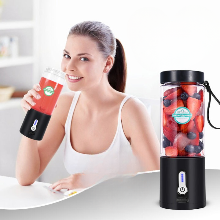 New Juicer Cup Hand Crank Juicer Fruit Food Processor Portable Juicer Electric Blender