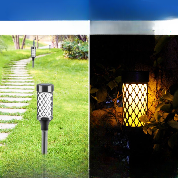 Cross-border RGB solar lawn light waterproof courtyard ground plug landscape light home decoration outdoor garden atmosphere light