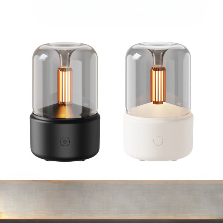 2025 New Ultrasonic Simulation Candlelight Aromatherapy Machine Office Hotel Bedroom Bedside Soft Light Humidifier