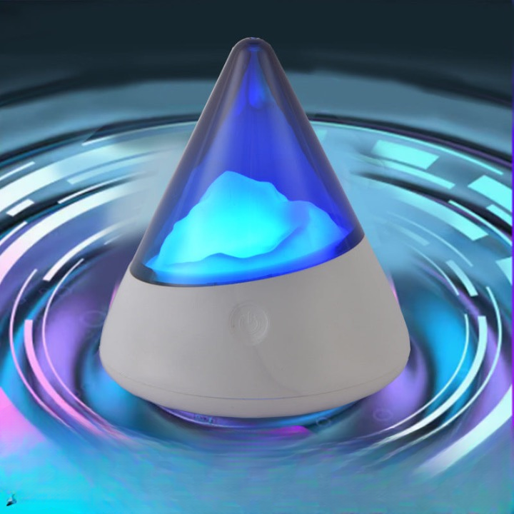 Cross-border USB water ripple night light live atmosphere light gift bedroom bedside table lamp couple fun light supplies
