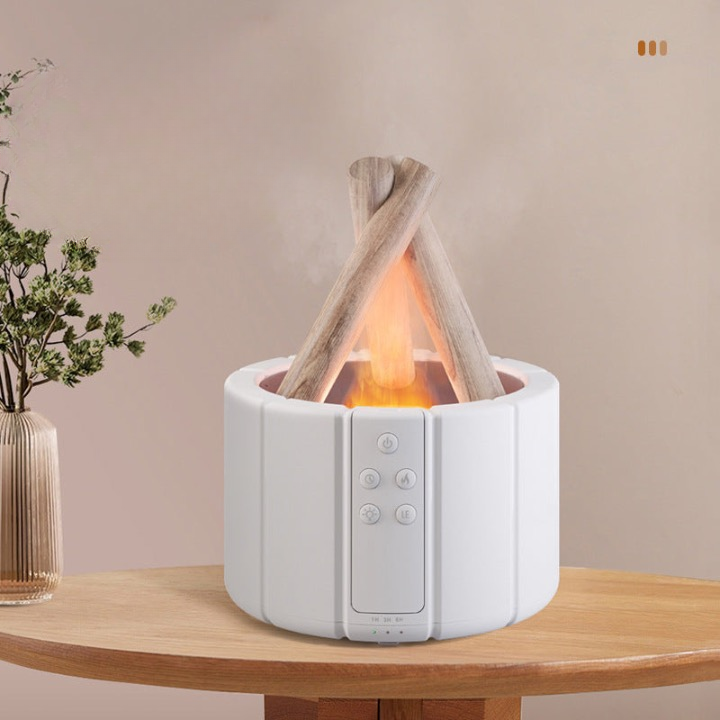 Gift creative bonfire aromatherapy machine humidifier bedroom small household diffuser essential oil flame aromatherapy humidifier