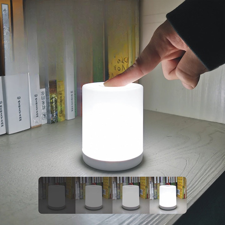 Rechargeable touch bedside night light wireless eye protection dormitory good thing baby feeding artifact get up at night toilet pat light