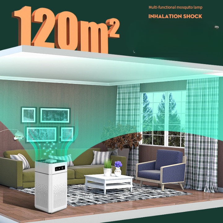 Negative ion air purifier, household mahjong hall smoke exhaust artifact, deodorizing, sterilizing and formaldehyde removing air freshener