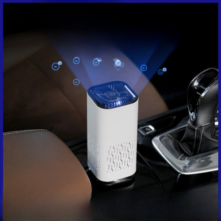 Cross-border car air purifier small mini negative ion odor removal formaldehyde portable indoor office purification