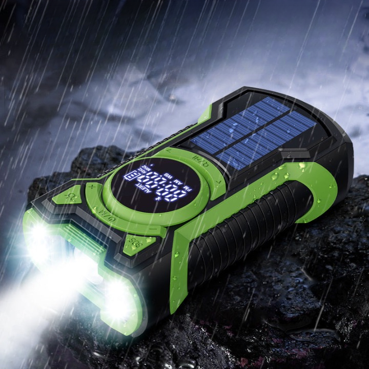 Waterproof hand crank emergency radio multifunctional solar bluetooth speaker portable combat readiness radio 50