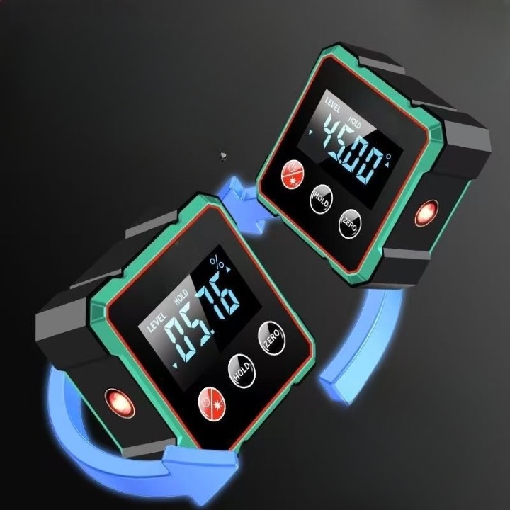 Manufacturer wholesale electronic digital display inclinometer 360 magnetic laser level small protractor laser level