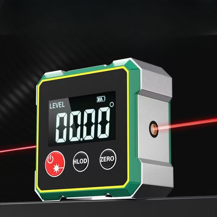 Manufacturer wholesale electronic digital display inclinometer 360 magnetic laser level small protractor laser level