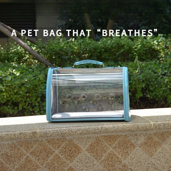 Wholesale pet backpack transparent one-shoulder suitcase pet universal lightweight handbag foldable travel cat bag