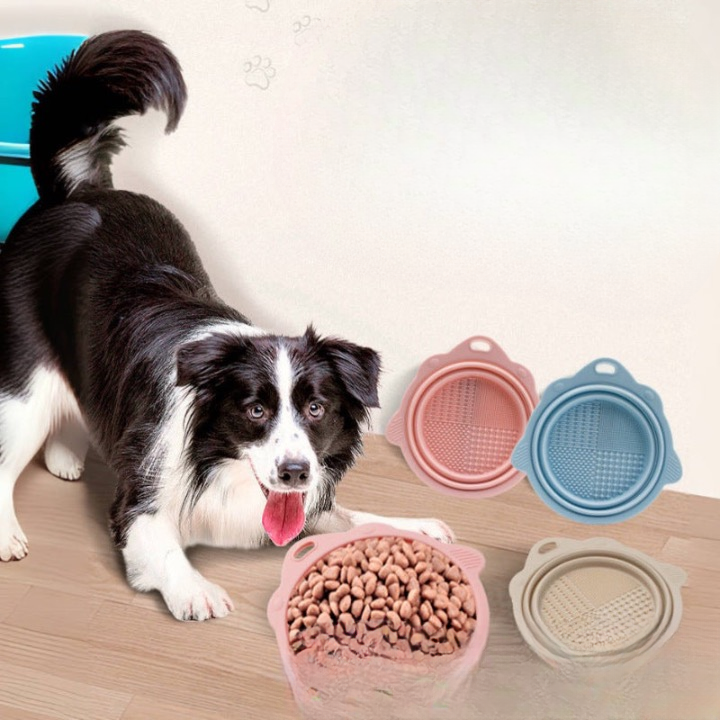 Manufacturers spot wholesale silicone pet bowls cat and dog food bowls drinking water bowls pet tableware supplies silicone foldable dog bowls