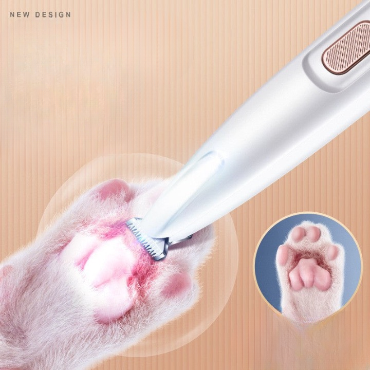 Pet foot shaver cat shaving trimmer dog foot trimmer electric hair clipper with light