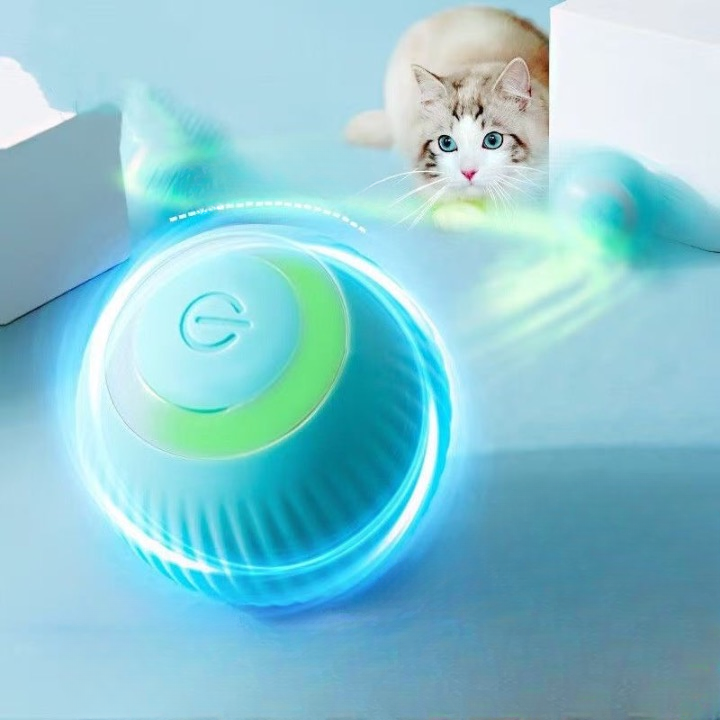 New Electric Rolling Ball USB Rechargeable Cat Toy Self-Entertainment Pet Supplies Wholesale