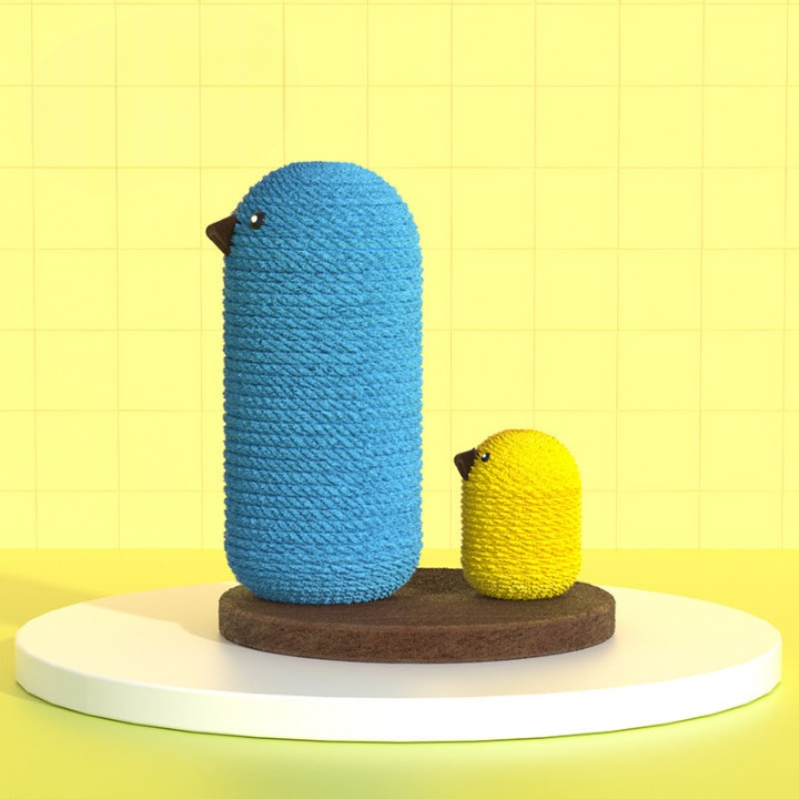 Mushroom House Cat Scratching Board Sisal Cat Scratching Post Durable and Stable Cat Jumping Platform Cat Claw Grinding Relief Toy Manufacturer Wholesale