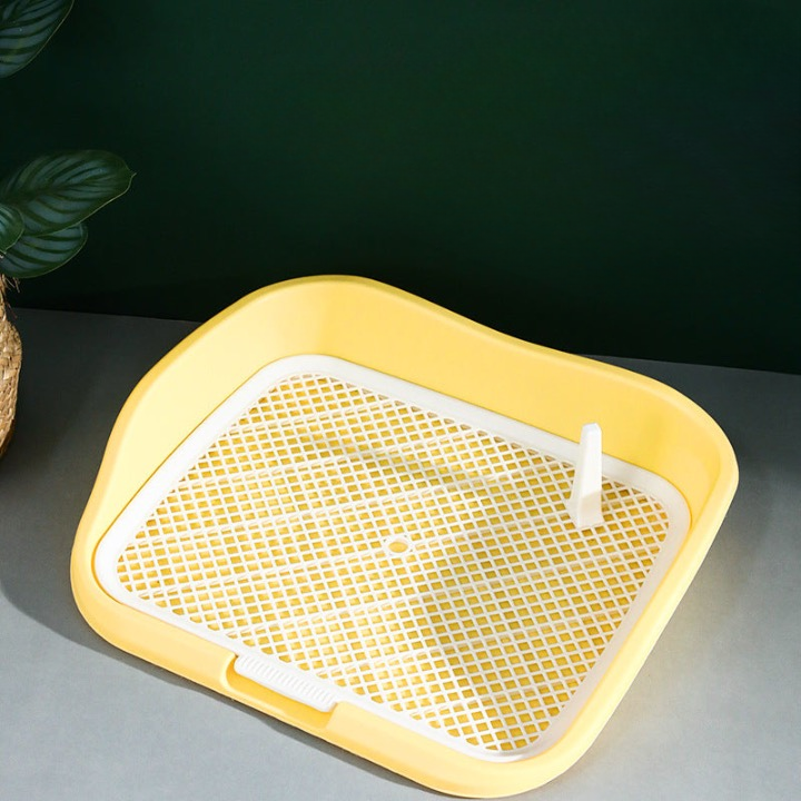Dog toilet, dog litter box, high and low fence to prevent stepping on feces and urine, pet dog toilet, small and medium-sized dog potty