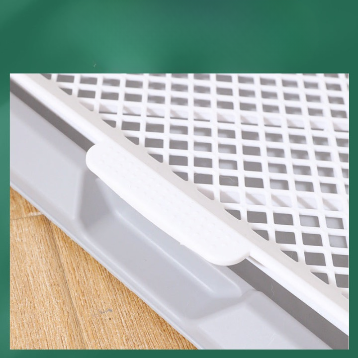 Dog toilet, dog litter box, high and low fence to prevent stepping on feces and urine, pet dog toilet, small and medium-sized dog potty
