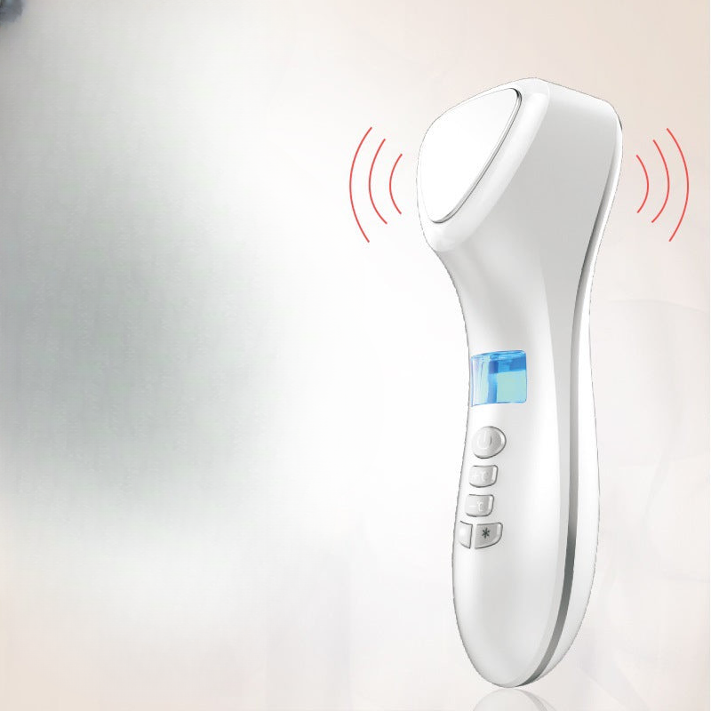 Ultrasonic Cryotherapy Face Lifting Hot Cold Hammer Electric anti aging Skin Rejuvenation Tightening Device Spa Facial Massager