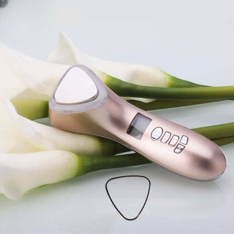Ultrasonic Cryotherapy Face Lifting Hot Cold Hammer Electric anti aging Skin Rejuvenation Tightening Device Spa Facial Massager