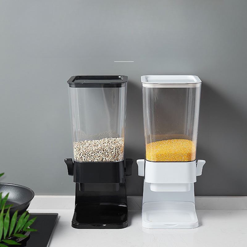 5.5L Cereal Machine Food Grain Storage Jar Cereal Machine Kitchen Cereal Dispenser