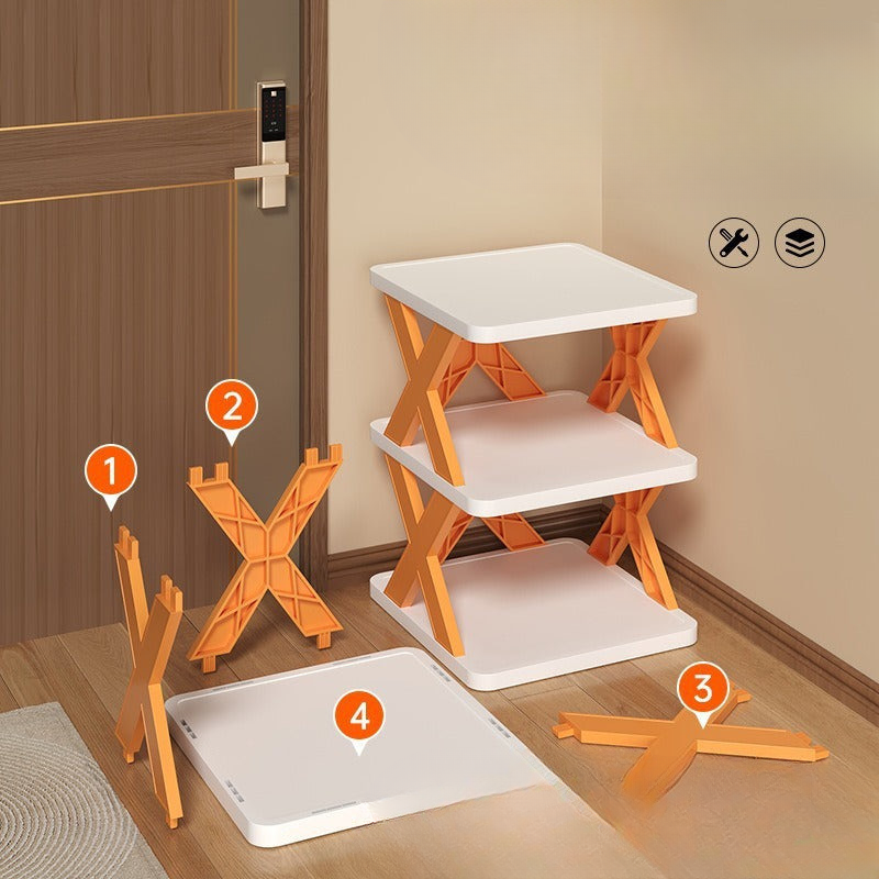Simple shoe rack for home door storage artifact new model shoe cabinet indoor multi-layer space-saving small narrow rack