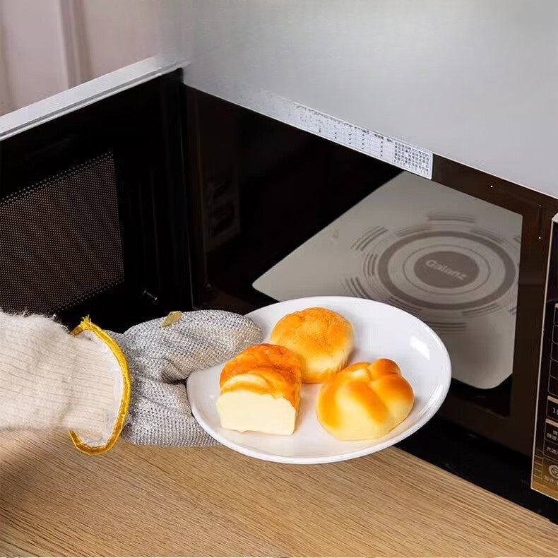 Kitchen silver wire dishwashing gloves heat insulation anti-scalding steel wire gloves cleaning scouring pad multifunctional gloves