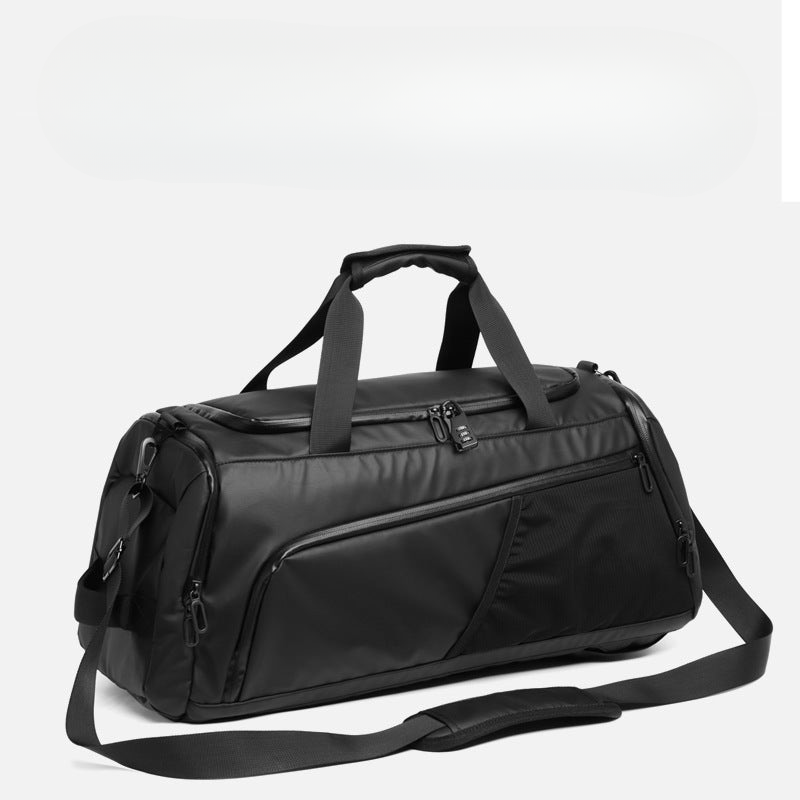Large capacity travel bag, dry and wet separation fitness bag, multifunctional backpack, waterproof basketball helmet bag for men