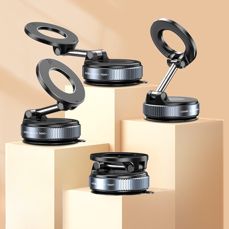 New 360° rotating vacuum magnetic car phone holder lazy folding car navigation multi-scene holder