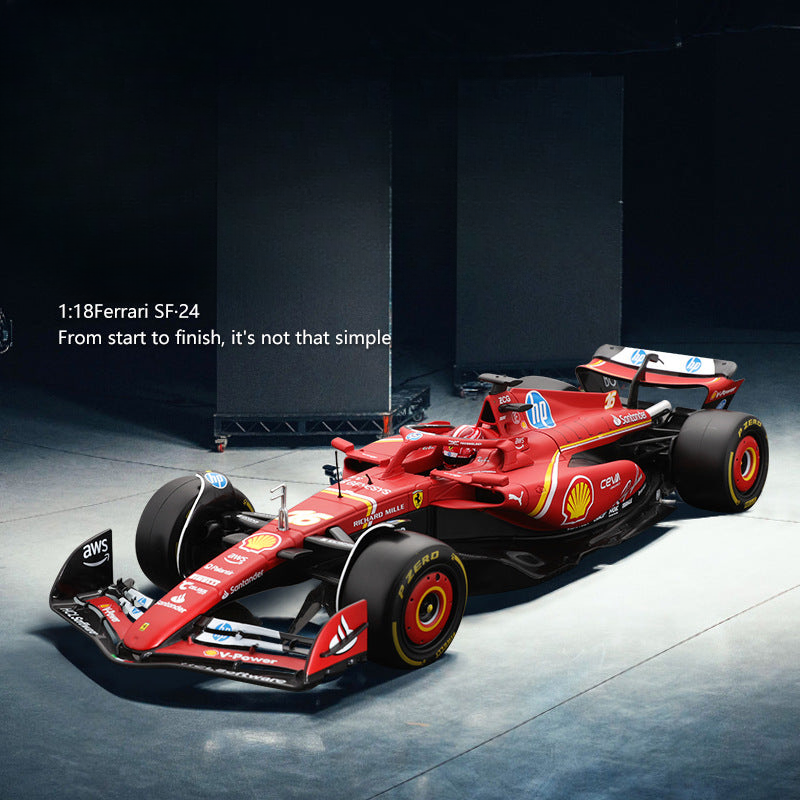 burago Bimeigao 1:18 Formula SF24 simulation alloy F1 racing car model Ferrari car