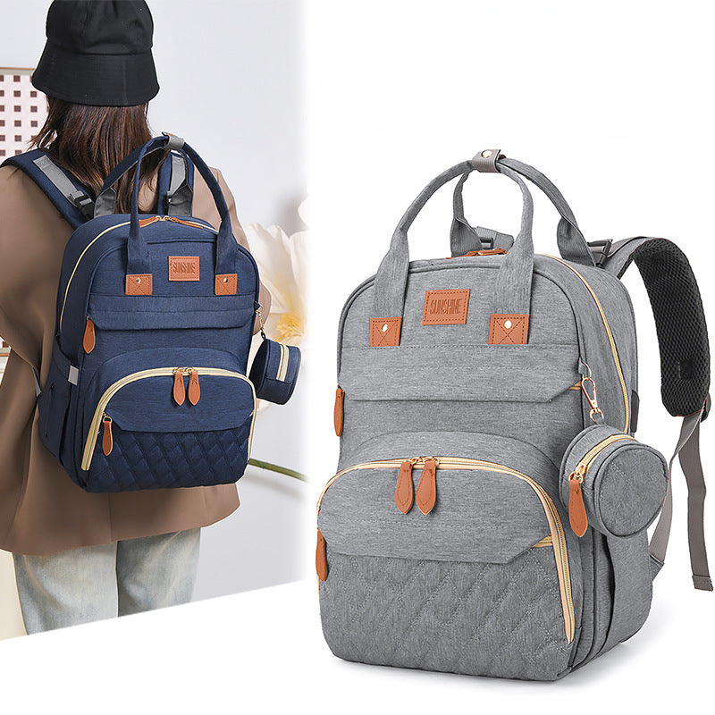 Cross-border exclusive new mommy bag backpack large capacity milk bag mommy bag mother and baby outing lightweight backpack