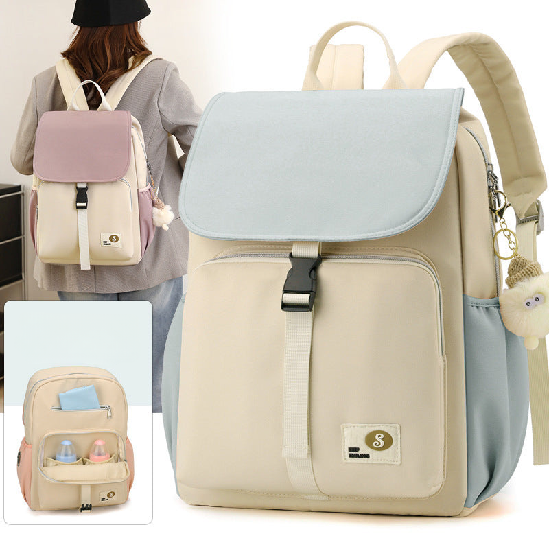 Mommy bag new Korean style fashion multifunctional mother and baby bag portable large capacity mommy bag ladies backpack