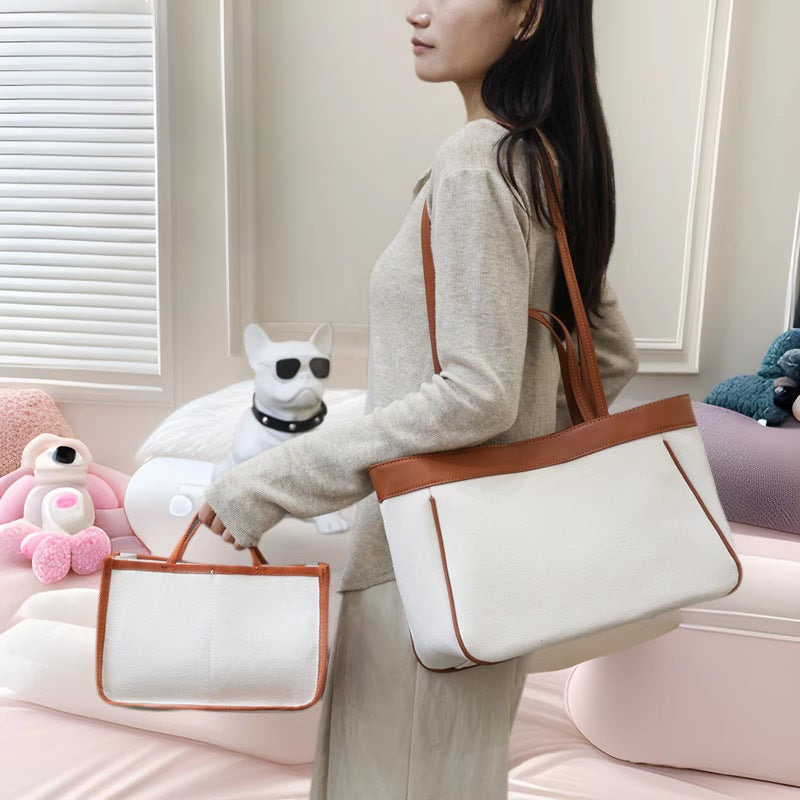 New style mother and child two-piece set high-value multifunctional mother and baby bag for going out and commuting portable mother bag