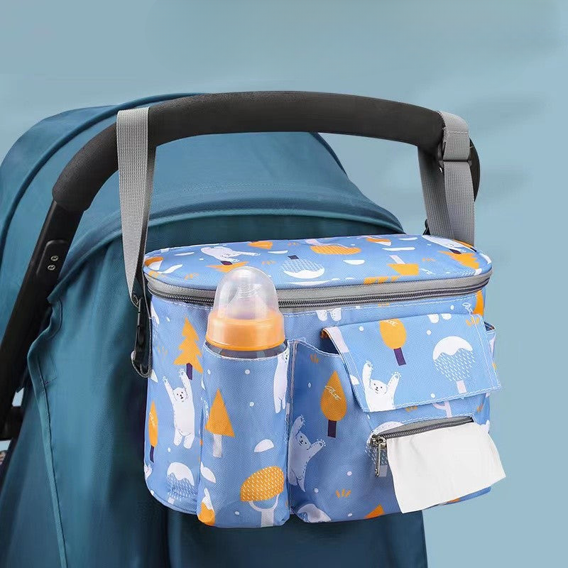 Mommy bag fashionable and lightweight baby stroller bag multifunctional stroller storage bag outdoor mother and baby bag wholesale