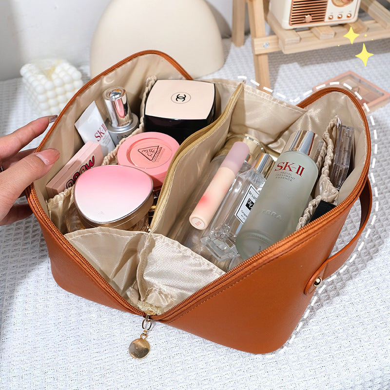 Cosmetic bag for women with large capacity and portable ins high-end internet celebrity new style super hot travel product washing storage bag