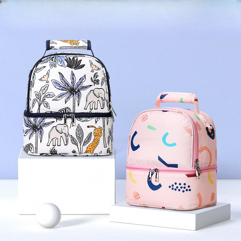 Factory direct sales can be wholesale multifunctional breast milk bag double layer lunch bag breast milk insulation fresh-keeping bag storage bag ice bag