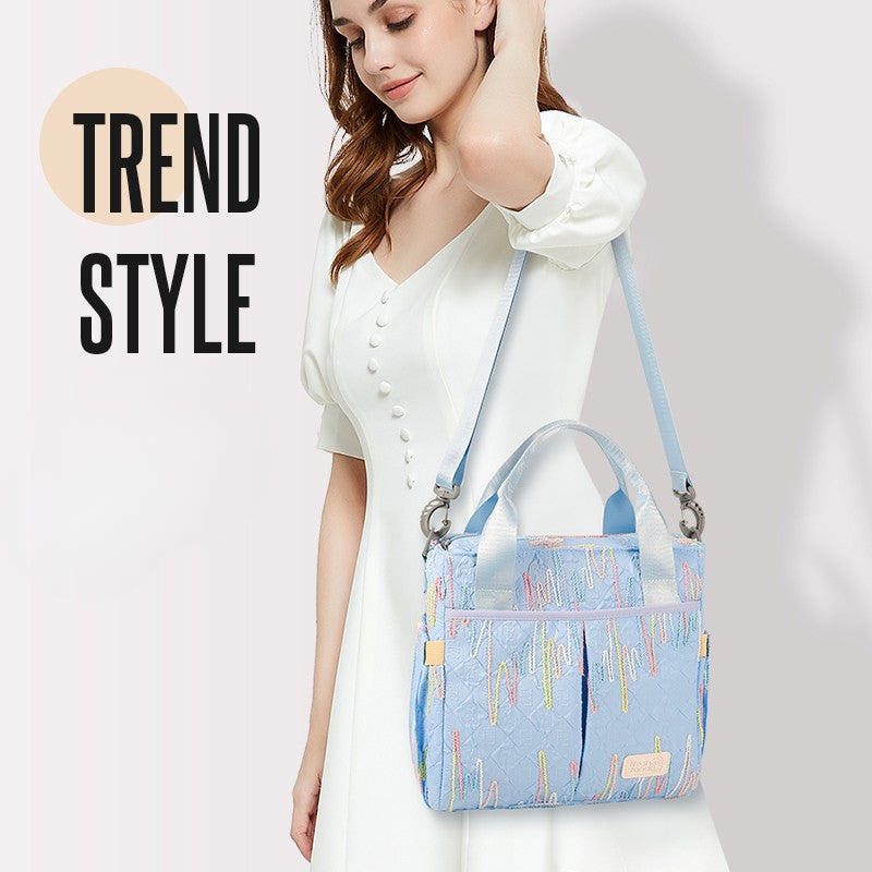 Mommy bag new tote fashionable large capacity mother and baby bag out of the shoulder crossbody portable mommy bag women's bag