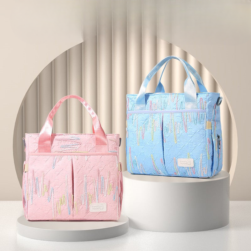 Mommy bag new tote fashionable large capacity mother and baby bag out of the shoulder crossbody portable mommy bag women's bag