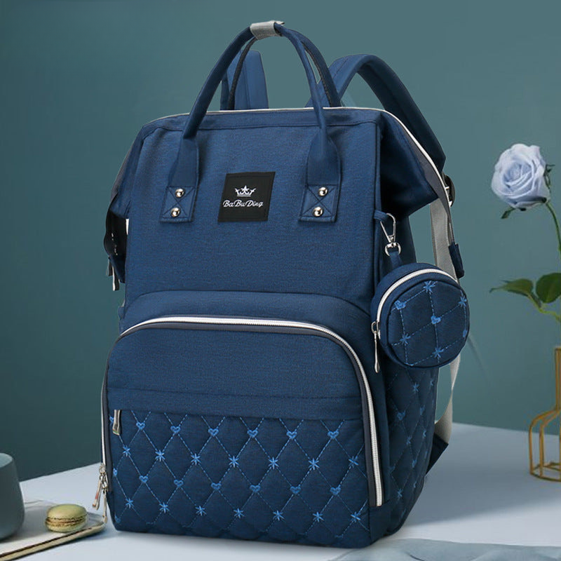 Mommy bag two-piece set with baby carrier multi-functional mother and baby bag with multiple pockets for going out portable mommy bag