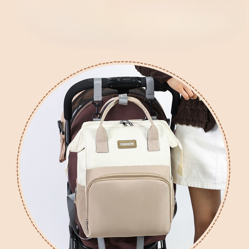 New nylon mommy bag summer small fresh multifunctional ladies backpack for going out with baby large capacity mother and baby bag